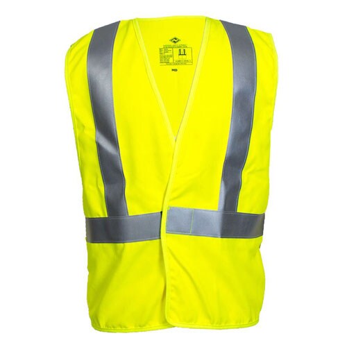Dual Hazard FR Class 2 Contractor Hi-Vis Vest in Hi-Vis Yellow